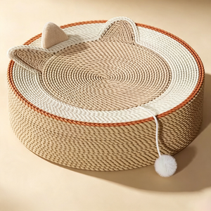 Round Sisal Cat Scratcher Bowl