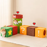 Super Mario Style Modular Felt Cat House
