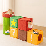 Super Mario Style Modular Felt Cat House
