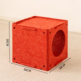 Super Mario Style Modular Felt Cat House