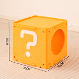 Super Mario Style Modular Felt Cat House